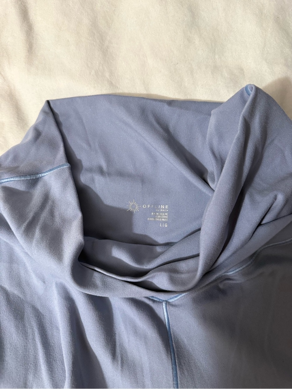 Aerie Offline Light Blue Flared Yoga Pants - Picture 5 of 7